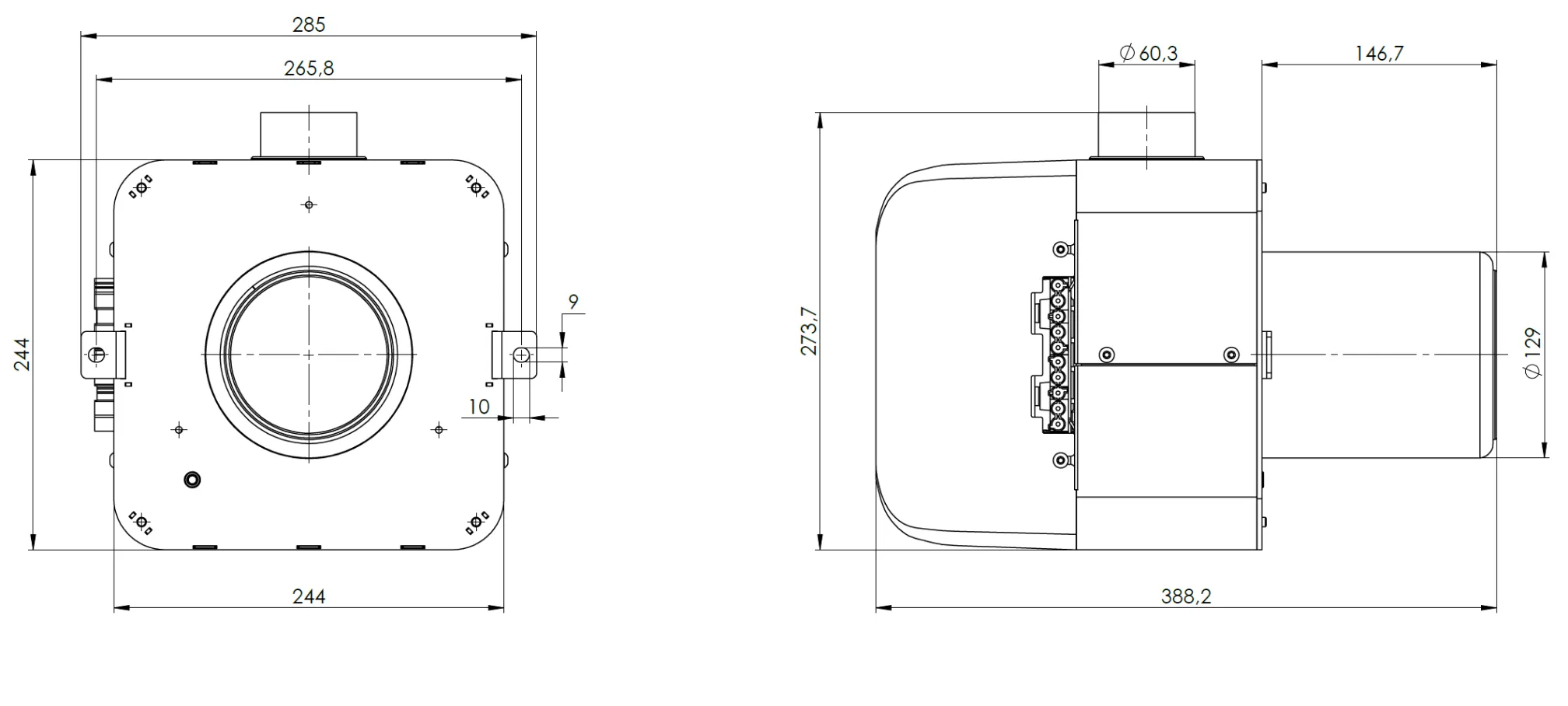 Schema afmetingen - afmetingenR16