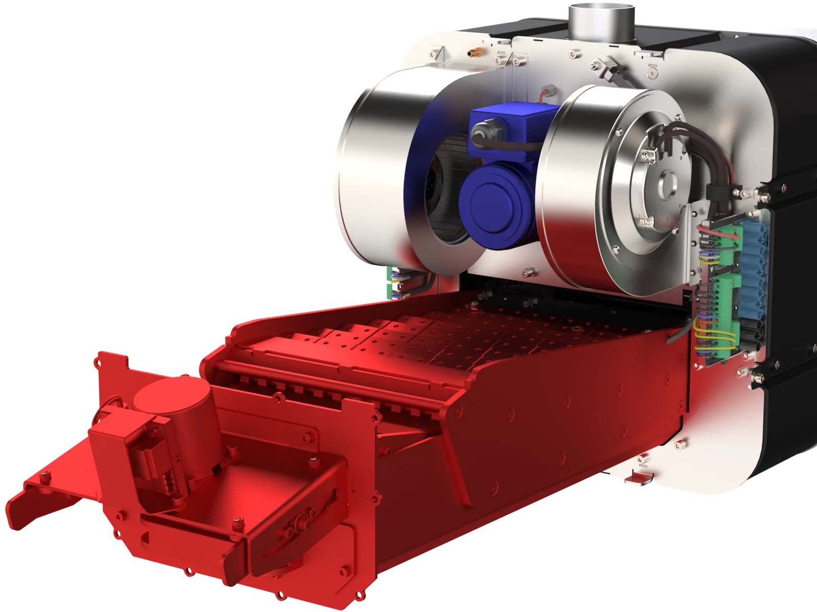PellasX ECOS 200 - Easy Clean-Out System, modulair uittrekbaar rooster